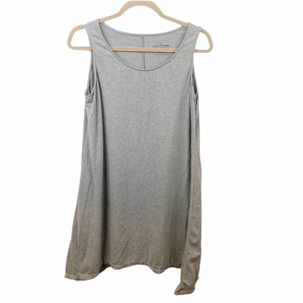 Neon Buddha Small Grey Knee Length Sleeveless Tank Dress